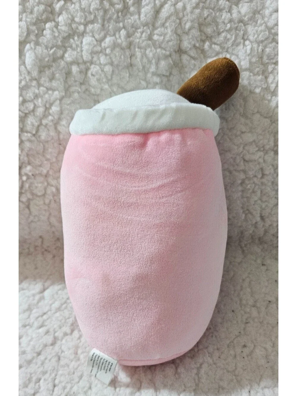 New World Plush Boba Bubble Tea Straw Drink Toy Stuffed Animal 7.5